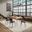 Nature'S Edge 60 Inch 7 Piece Modern Dining Set In Natural and Dark Brown