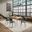 Nature'S Edge 60 Inch 7 Piece Modern Dining Set In Natural and Jade