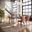 Nature'S Edge 5 Piece Dining Room Set In Slate and Light Brown