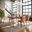Nature'S Edge 5 Piece Dining Room Set In Chestnut and Light Brown