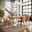 Nature'S Edge 7 Piece Dining Room Set In Light Brown and Natural