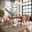 Nature'S Edge 7 Piece Dining Room Set In Chestnut and Light Brown