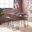 Nature'S Edge 52 Inch 5 Piece Counter Height Dining Set with Backless Barstools In Slate