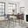 Nature'S Edge 5 Piece Counter Height Dining Set with Barstools In Grey and Slate