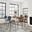 Nature'S Edge 5 Piece Counter Height Dining Set with Barstools In Chestnut and Slate Blue