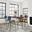 Nature'S Edge 5 Piece Counter Height Dining Set with Barstools In Slate and Slate Blue