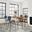 Nature'S Edge 5 Piece Counter Height Dining Set with Barstools In Natural and Slate Blue