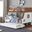 Nautia Twin Over Full Bunk Bed In Oak and White