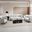 Nayeli Living Room Set In Light Gray