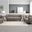 Nayeli Living Room Set In Linen And Brown