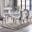 Neuveville Dining Table In White and Chrome