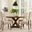 Newberry Round Dining Room Set In Medium Brown