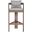 Newport Fabric Upholstered Outdoor Patio Bar Stool In Grey and Natural