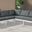 Nizuc Water Resistant Fabric Outdoor Patio 5 Piece Modular Sectional In Grey