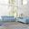 Noho Serena Modern Living Room Set In Silver and Blue