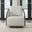 Nora Upholstered Swivel Accent Chair In Dark Brown