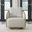 Nora Upholstered Swivel Accent Chair In Light Brown