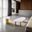 Northwich Coffee Table In White and Matte Gold