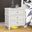 Nova II 3 Drawer Nightstand With USB In White