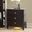 Nova II 3 Drawer Nightstand With USB In Gray