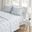 Novelty Polyester Microfiber Printed 3 Piece Twin Sheet Set In Grey/Blue Road Trip