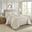 Oakley Polyester Microfiber 3 Piece Queen Bedspread Set In Cream