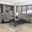 Oberon Double Reclining Living Room Set In Brown and Gray