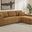 Octavia Fabric Upholstered Sectional Chaise Sofa In Amber
