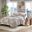 Olsen Olsen 3 Piece Oversized Cotton Full/Queen Quilt Set In Tan