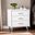 Oren Modern Bedside Table With Drawers In White