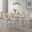Oscar Counter Height Dining Set In White Ash