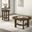 Ottowa Round Wood Occasional Table Set In Brown