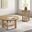 Ottowa Round Wood Occasional Table Set In Washed Oak