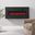 Owen Wall Mounted Console with Electric Fireplace In Black