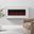 Owen Wall Mounted Console with Electric Fireplace In White