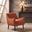 Oxford Mid-Century Accent Chair In Burnt Orange