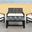Ozark Black Wash 5-Piece Outdoor Living Set