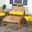 Ozark Brown and Yellow 4-Piece Outdoor Living Set