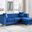 Paige Blue Sofa Chaise