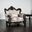 Palencia Chair In Dark Cherry and Beige