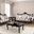 Palencia Living Room Set In Dark Cherry and Beige