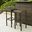 Palm Harbor 2 Piece Wicker Backless Outdoor Bar Stool Set In Brown