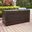 Palm Harbor Wicker Outdoor Storage Box In Brown