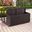 Palm Harbor Wicker Outdoor Storage Pool Caddy In Brown