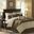 Palmer Polyester Microsuede Pieced Queen Comforter 7 Piece Set In Natural