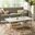 Parker Coffee Table In Off-White/Natural