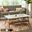 Parker Coffee Table In Off-White and Pecan