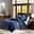 Parker Plush Down Alternative Full/Queen Comforter Set In Navy