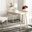 Parker White Washed and Gold 1 Drawer Home Office Set