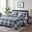 Parkston Polyester Microfiber Printed 2 Piece Twin Comforter Mini Set With 3M Moisture In Grey